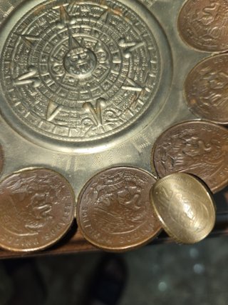 Cenicero Artesanal Monedas Mexicanas