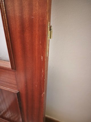 Puerta madera con cristales 72.2x203.2 cm