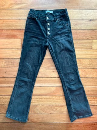 Pantalón campana Zara negro