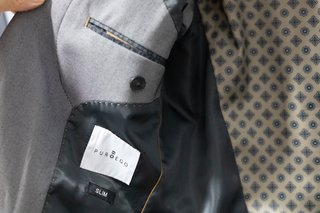 Traje de hombre gris PUROECO
