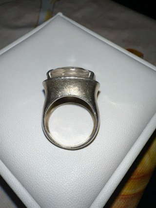 Anillo Plata 925 con Piedra Transparente
