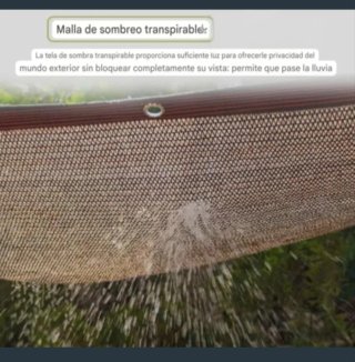 2 Toldos Vela Malla Sombra 3X3 Marrón