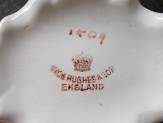 Pequeña sopera porcelana inglesa flores rosas