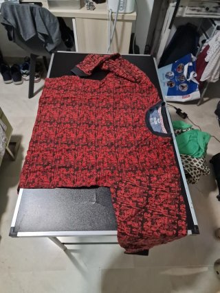 Camisa Vintage XL Flores Marrón y Amarillo