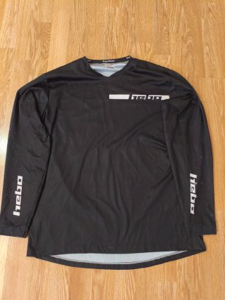 Camiseta Hebo Moto Enduro Motocross Negra talla L