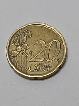 Error Moneda 20 Céntimos España Cervantes 1999