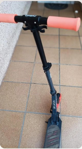 Patín Scooter Plegable Ruedas Naranja