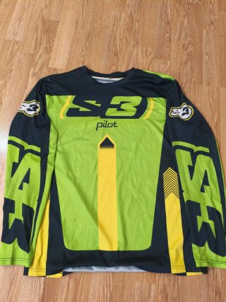 Camiseta Moto Enduro Motocross S3 Verde talla XL