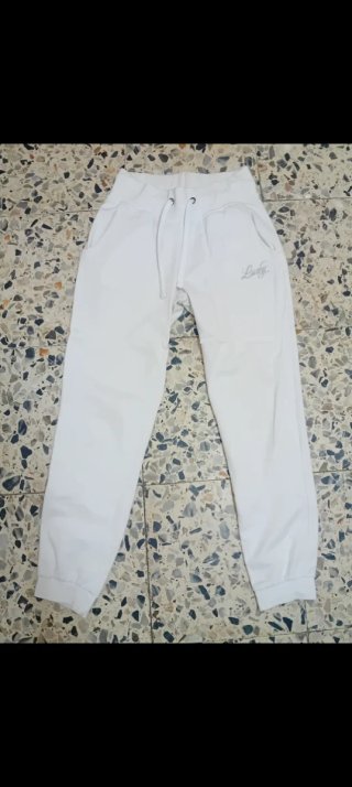 Pantalón de chándal blanco mujer