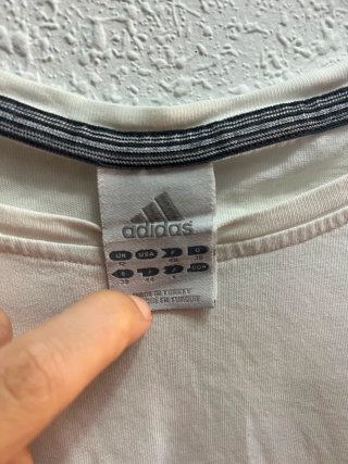 "Adidas Vintage Y2K camiseta mujer blanca XS/S