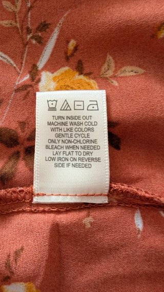 Vestido estampado volantes manga larga