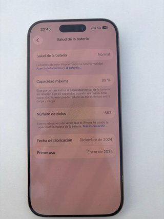 iPhone 16 Pro 256 GB Titanio
