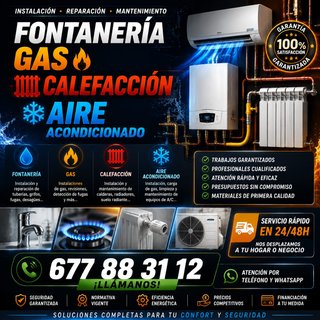 Servicios de Fontanería, Gas y Calefacción