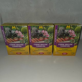 Lote 3 cajas abono Corne Broyée Torréfiée