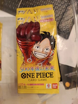 10x One Piece Card Game OP-07 Booster Pack Japonés