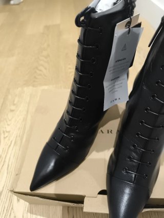 Botines Zara mujer T38 negros