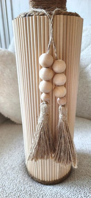 Lámpara artesanal hoja de palmera única