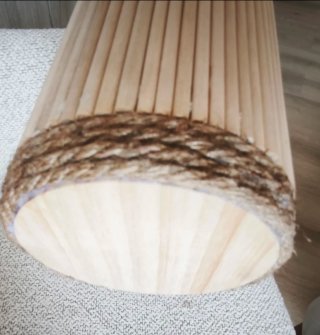 Lámpara artesanal hoja de palmera única