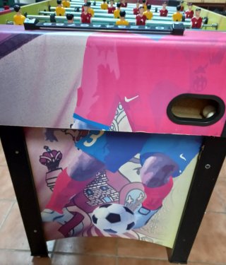 Futbolín de madera