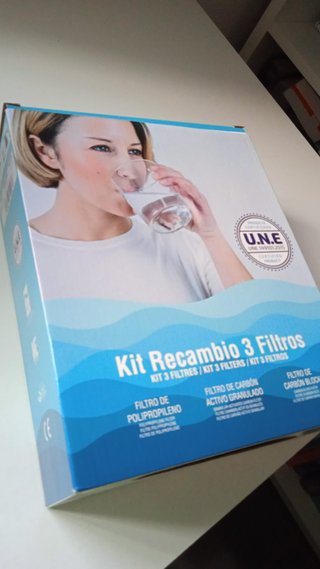 Kit 3 Filtros Recambio Osmosis U.N.E