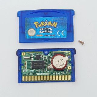 Pokémon Zafiro GBA Caja y Manuales