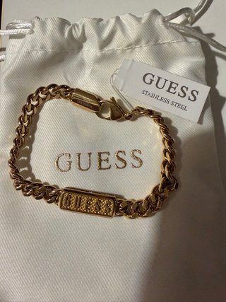 Pulsera Guess Hombre Nueva Dorada