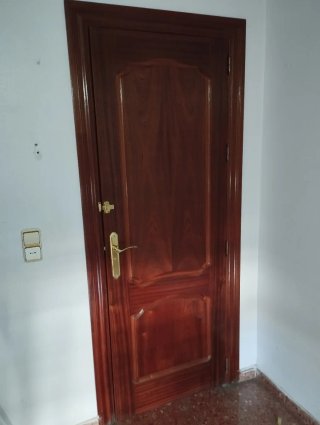 Puertas de madera con cristal