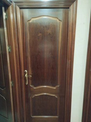 Puertas de madera con cristal