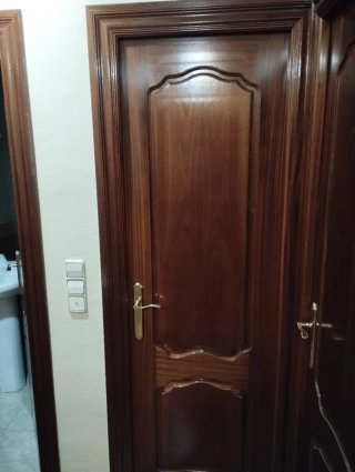 Puertas de madera con cristal