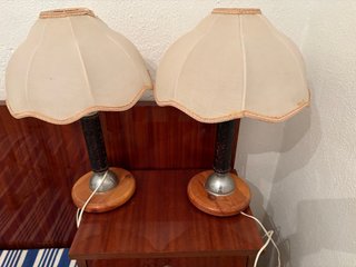 2 Lámparas de mesita de noche