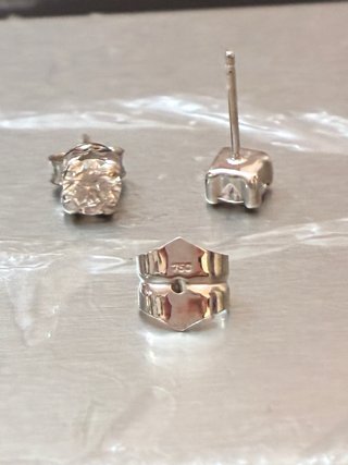Pendientes Oro 18k 0.65 Ct Diamantes Naturales
