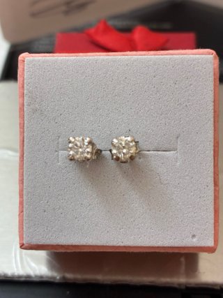 Pendientes Oro 18k 0.65 Ct Diamantes Naturales