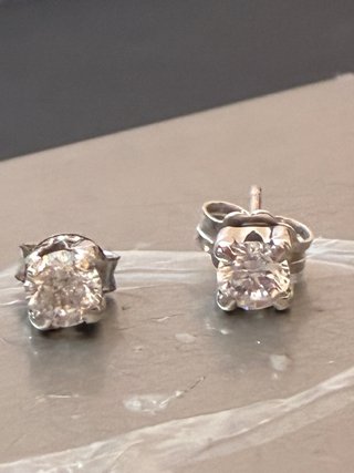Pendientes Oro 18k 0.65 Ct Diamantes Naturales