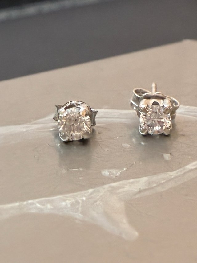 Pendientes Oro 18k 0.65 Ct Diamantes Naturales