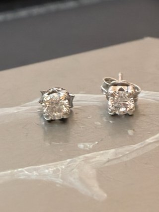 Pendientes Oro 18k 0.65 Ct Diamantes Naturales