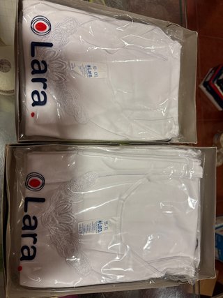 Camisetas Interiores Mujer Lara Talla 60-XX (p/u)
