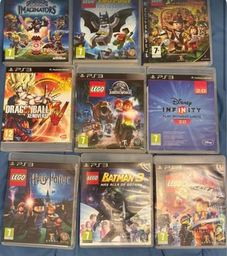 Lote Juegos PS3: Lego, Dragon Ball, Disney Infinit