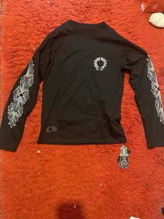 Camiseta Chrome Hearts Negra Manga Larga