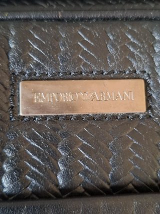 Borsa a tracolla Emporio Armani nera