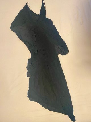 Vestido Asimétrico Zara ZW Collection Negro