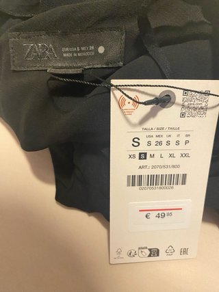 Vestido Asimétrico Zara ZW Collection Negro