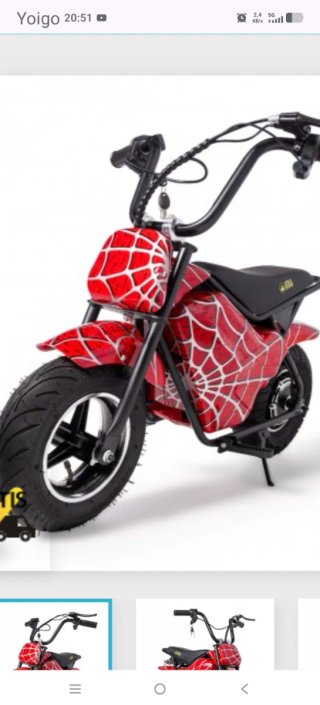 Moto Eléctrica Infantil Spiderman