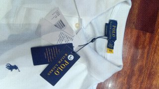 Polo Ralph Lauren Manga Larga Blanco