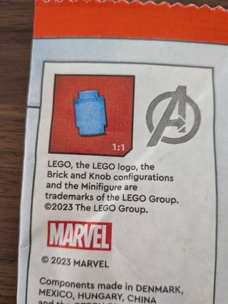 Lego Iron Man paper bag #1 242320 sh0904