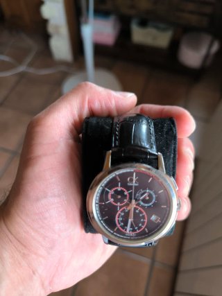 Reloj Calvin Klein Negro y Plateado