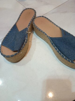 Sandalias de cuña mujer
