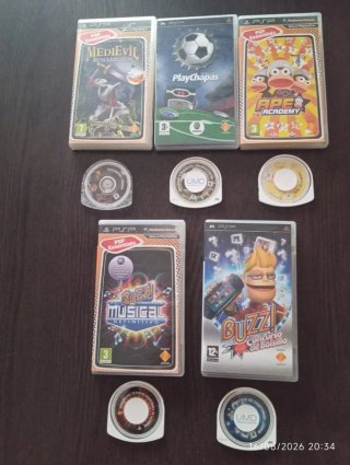 Consola Sony PSP Negra + 5 Juegos
