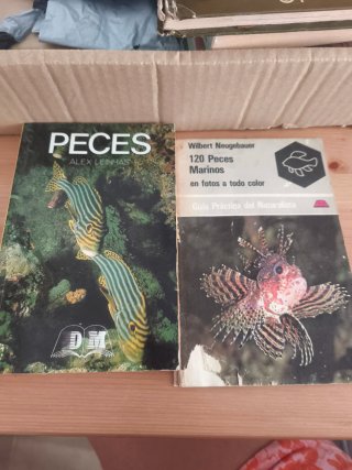 Libros peces y 120 peces marinos
