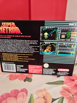 Caja Reemplazo Super Metroid SNES