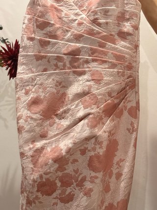 Conjunto Vestido y Chaqueta MARFIL Rosa